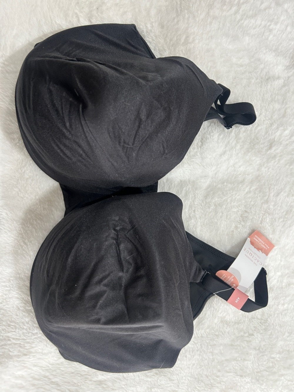 Cacique Black Smooth Invisible Back T-Shirt Bra